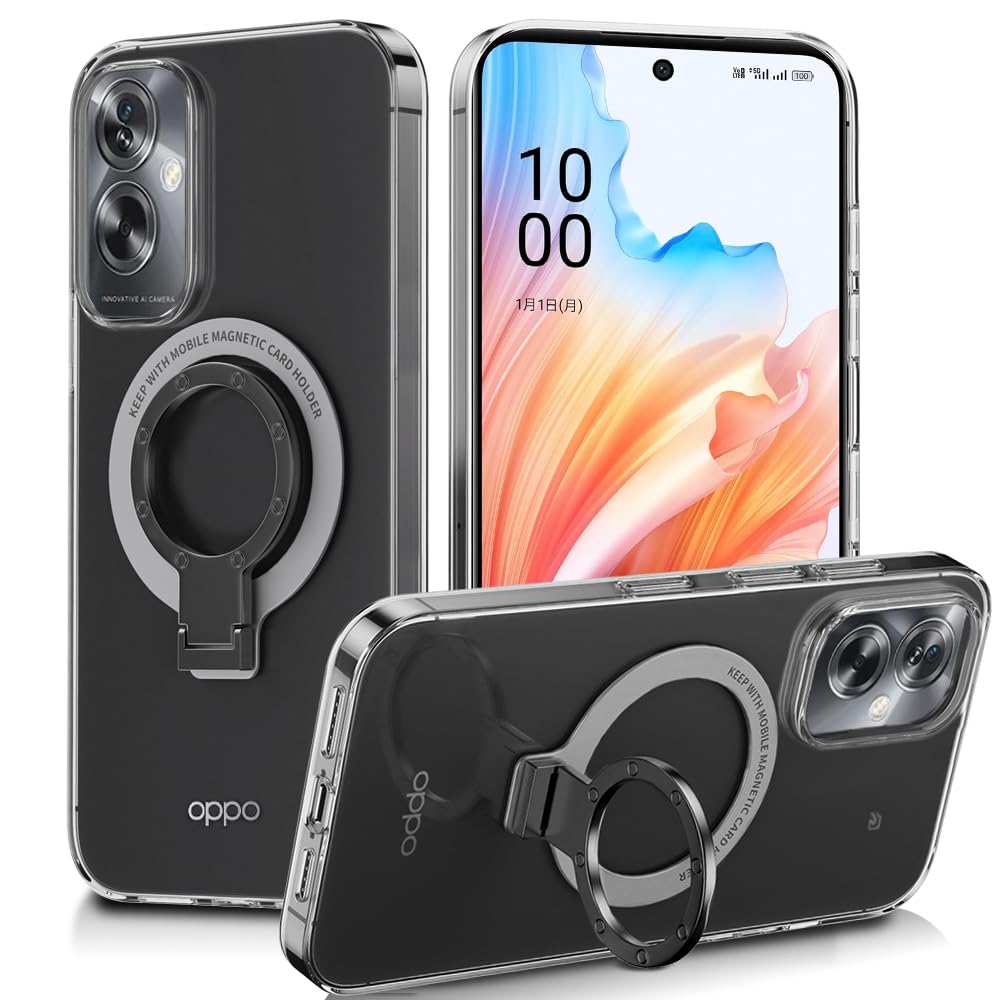 Amazon.co.jp: 対応 OPPO A79 5G ケース CPH2557 A303OP 透明 リング